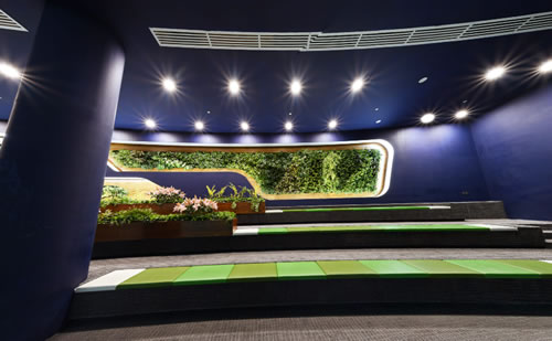 影視廳背面生態墻